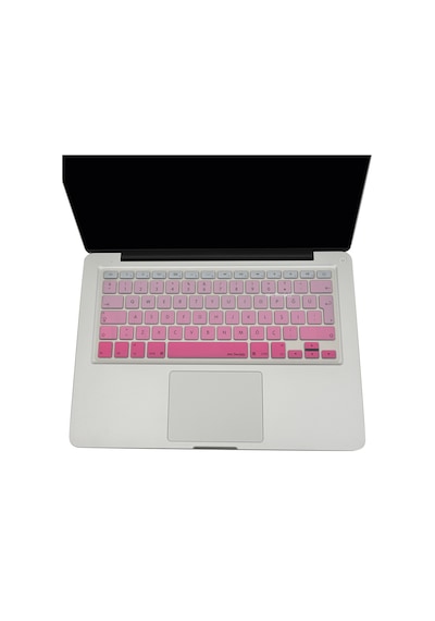 Apple Uyumlu MacBook Air Pro Klavye Koruyucu Türkçe Q Gradient Eski Usb Li Model 2008/2017 Yılı İle Pembe