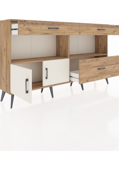 Arges Konsol 2 Raflı 3 Çekmeceli 2 Kapaklı 176x30x99 Çam-aytaşı/ç Çam-aytaşı/çam Arges Konsol 2 Raflı 3 Çekmeceli 2 Kapaklı 176x30x99 Çam-aytaşı/ç Çam-aytaşı/çam