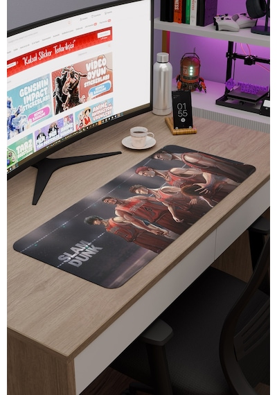 Slam Dunk Anime V1 - 70x30 Xl Gaming Kauçuk Kaymaz Taban Mouse Pad Fare Altlığı
