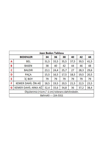 Kadın Kot Pantolon Koyu Mavi Çok Renkli