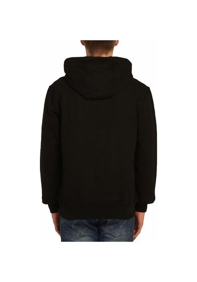Bant Giyim - Avcı Bukalemun Siyah Kapüşonlu Sweatshirt