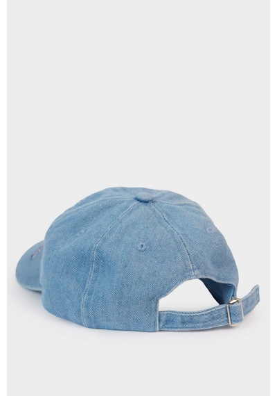 Defacto Kız Çocuk Nakışlı Jean Cap Şapka C0587a826smbe106 Mavi-be106