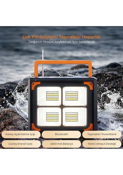 Katjmer Ktsp22 Hoparlör Solar Güneş Panelli Güç Kaynağı