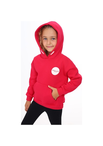 Toontoy Kız Çocuk Baskılı Sweatshirt Koyu Fuşya