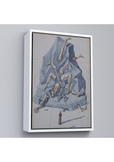 Çerçeveli Salvador Dali - İlahi Komedya Tablosu-7401