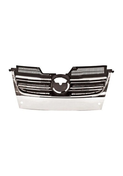 Volkswagen Jetta 2006-2011 Ön Panjur Sensör Delikli Nikelaj Bandlı Oem No: 1k5853761b
