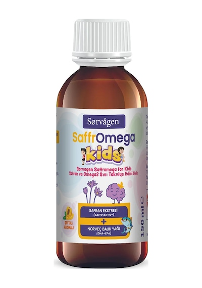 Sorvagen Saffromega Kids Safran Ve Omega3 -150 Ml
