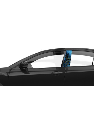 Araba Etiketleri, Tuning Kaplama, Direk Folyosu - Mavi Kuru Kafa, Ford Mustang Gt Renkli