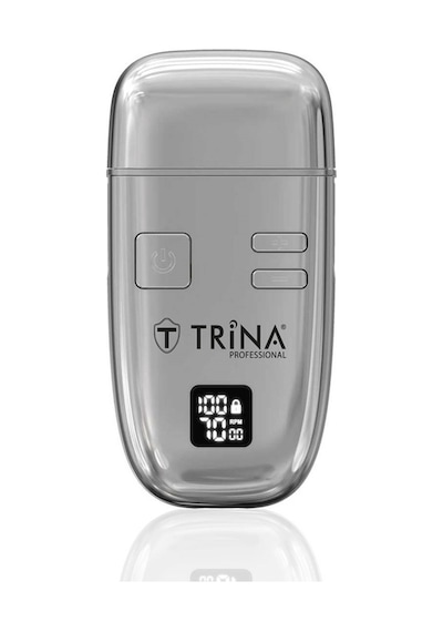 Trina Trnsklks0016 - Profesyonel Elekli Sakal Kesme Makinası - Gümüş 1 Saat