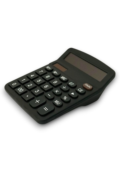 Dx-837b Güneş Enerjili Ve Pilli Siyah Hesap Makinesi 12 Haneli - 1 Adet Siyah