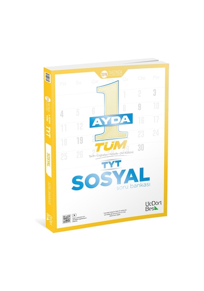 Üç Dört Beş Yayıncılık Tyt Sosyal Bilgiler Soru Bankası 12. Sınıf Üniversite Hazırlık Tek Kitap