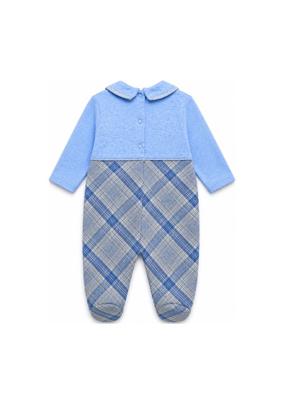 Babyhola Erkek Bebek Tavşan Desenli Patikli Tulum 12536 Mavi