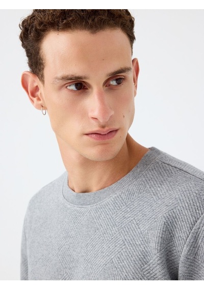 LOFT Regular Fit Erkek Sweatshirt Lf2040993 Q1.v1 Gri Melanj