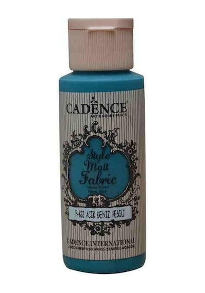 Cadence Style Matt Fabric Kumaş Boyası F-622 Açık Deniz Yeşili