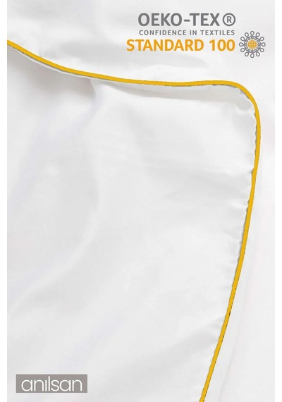 Nano Jel Çift Kişilik Yorgan, 195x215cm, Beyaz Ev Ve Otel Yorganı, Sade Ve Zarif