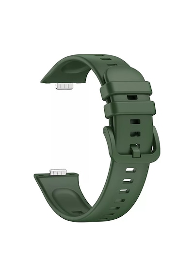 Forzacase Huawei Fit 3 İle Uyumlu Tokalı Silikon Kordon Kayış - Fc635 Yeşil