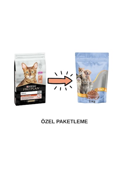 Pro Plan Somonlu Yetişkin Kedi Maması Paketten Bölme Doypack 1 Kg