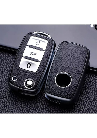 Passat Amarok Transporter Lüks Anahtar Koruma Kabı Kılıfı Gümüş R