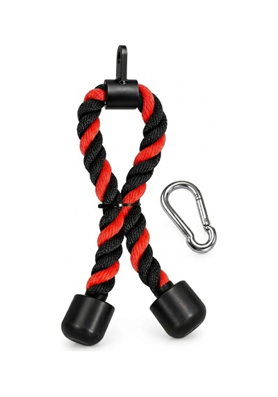70 Cm 28mm Kalın Profesyonel Triceps Halatı - Rope Pushdown - Cable Egzersiz Aparatı