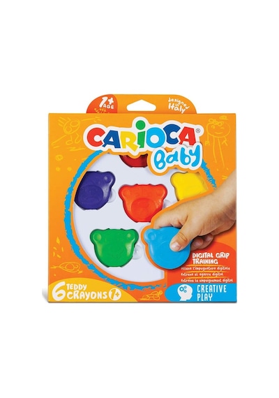 Carioca Teddy Bebek Cryayons 6 Lı 42956 Çok Renkli