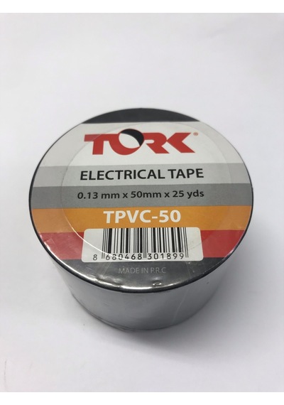 Tork Tpvc-50 İzoleli Geniş Elektrik Bandı Siyah