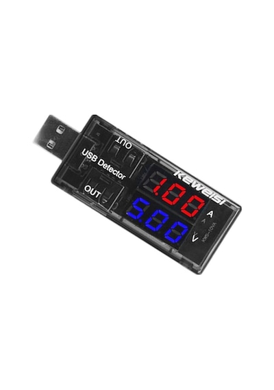 Alkatronik-Çift Usb Çıkışlı Voltmetre Ampermetre Akım Voltaj İzleyici Şarj