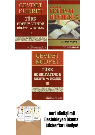 Cevdet Kudret 3 Kitap Seti + Okuma Sticker'ları
