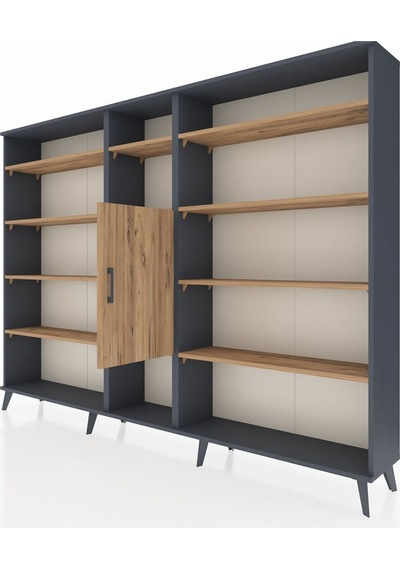 Arges Dolap 12 Raflı Tek Kapaklı 220x30x163 Antrasit-çam Atlas Çam - Antrasit Arges Dolap 12 Raflı Tek Kapaklı 220x30x163 Antrasit-çam Atlas Çam - Antrasit
