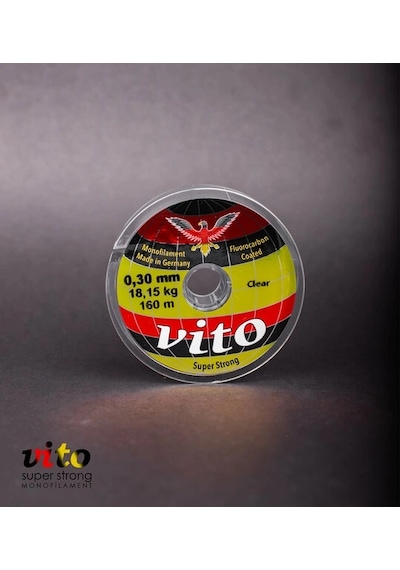 Vito Süper Strong Monoflament Şeffaf Misina 160 Metre 0,30mm - Standart