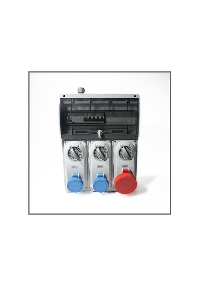 Novsen Ip66 Kombinasyon Panosu 2ad. 3x16a, 1ad. 5x32a Kilitli Priz