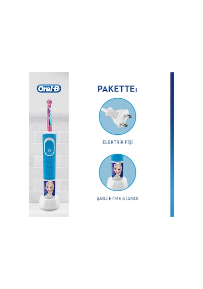 Oral-B Çocuklar İçin Şarj Edilebilir Diş Fırçası D100 Frozen Özel Seri