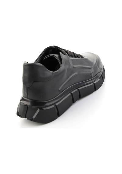 Bambi Siyah Napa Hakiki Deri Erkek Sneaker E01736060443