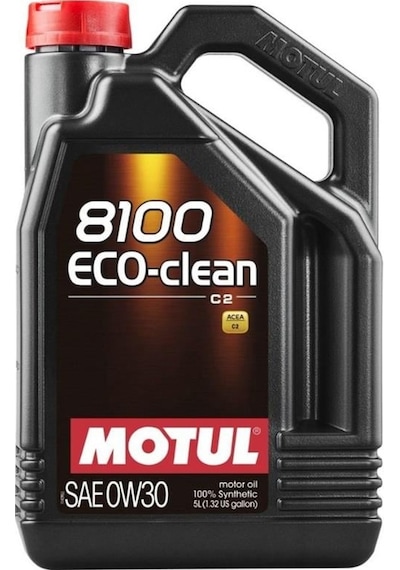 Motul 8100 Eco-Clean  0W-30 C2 Tam Sentetik Motor Yağı 5 L