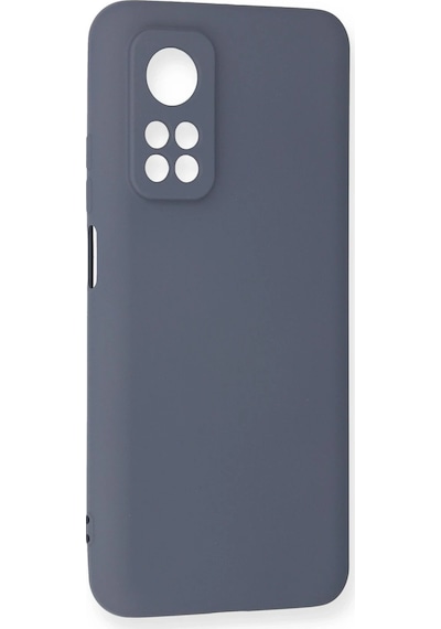 Newface - 516 - Xiaomi Mi 10t Kılıf Nano İçi Kadife Silikon - Edntrend - - Gri
