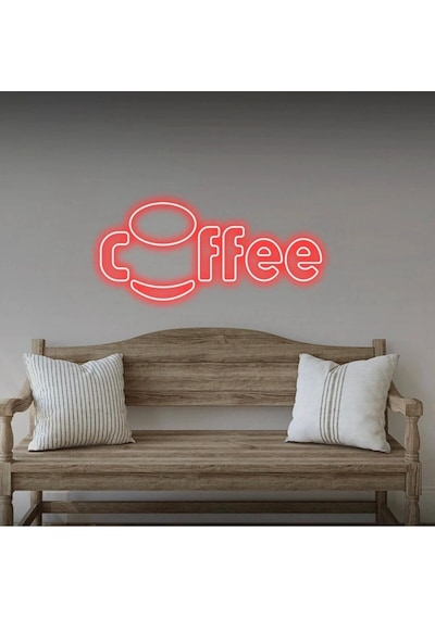 Coffee Yazılı Neon Tabela Kırmızı
