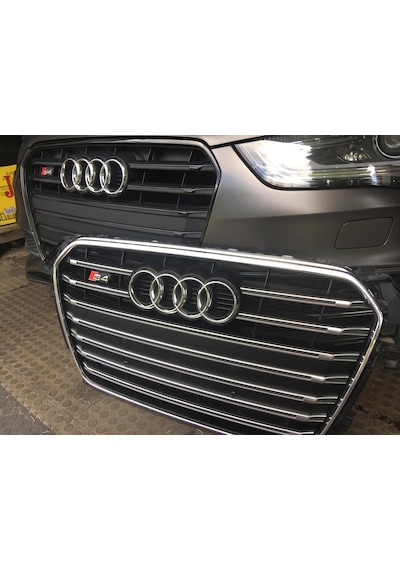Autogp Audi A4 S4 Ön Panjur Izgara Siyah 2012 / 2015 B8 Oem Gr-s4-ad-a4b8-1215-002