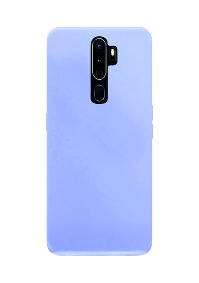 Oppo A9 2020 Kılıf Kamera Korumalı Silikon Rubber Arka Kapak Lila