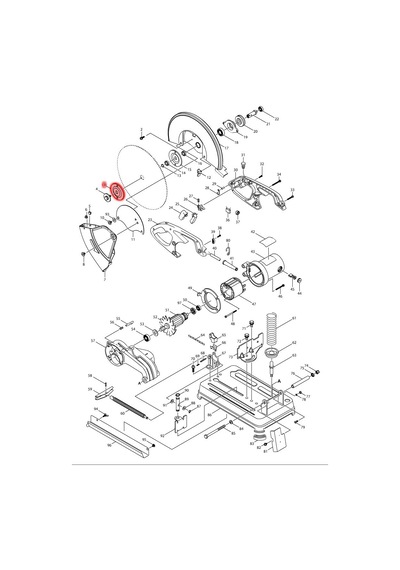 Makita 2414EN Flanş Ürün Kodu 224456-5
