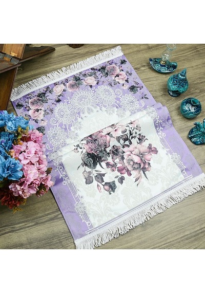 Lüks Hürrem Seccade Mor 70 X 117 Cm Çok Renkli