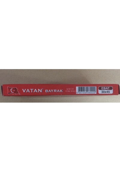 Türk Bayrağı Yükselen Bayrak Vatan Bayrak Ebat 30X45