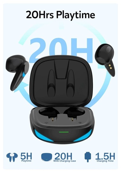 G10 Bluetooth Oyuncu Kulaklık Düşük Gecikmeli Kablosuz Dokunmatik Gaming Bluetooth Oyuncu Ku
