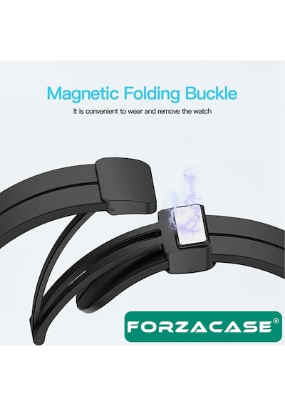 Forzacase Kospet Tank M2 M3 T2 T3 İle Uyumlu Manyetik Tokalı Silikon Kordon Kayış - Fc144 Beyaz