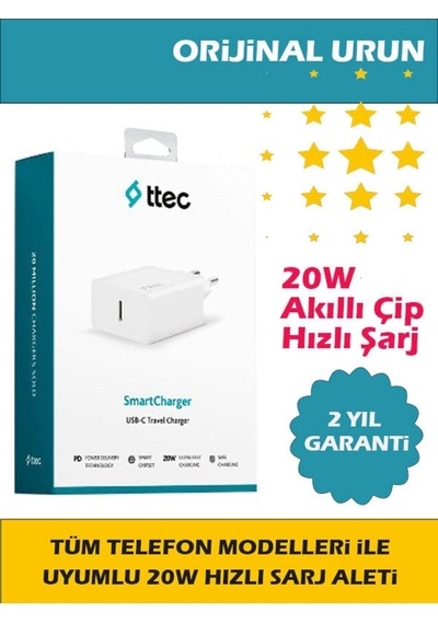 20w Hızlı Şarj Tüm Telefonlarla Uyumlu Güç Adaptörü