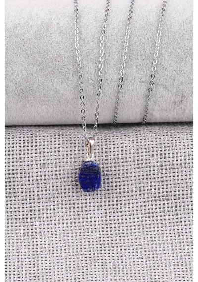 Lapis Lazuli Doğal Taş Kolye N11.28185 Gümüş