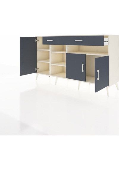 Hyperion Konsol 5 Raflı 2 Çekmeceli 3 Kapaklı 176x44x99 Aytaşı-antrasit Aytası/antrasıt - Aytası Hyperion Konsol 5 Raflı 2 Çekmeceli 3 Kapaklı 176x44x99 Aytaşı-antrasit Aytası/antrasıt - Aytası