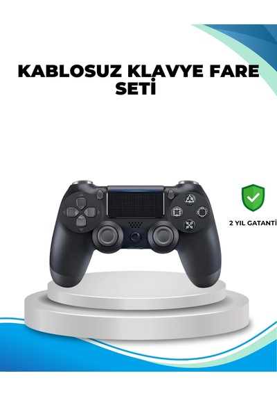 Mey İthalat Kablosuz Ps4 Oyun Kolu Çift Motor Titreşimli Uzun Bataryalı