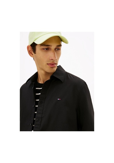Tommy Hilfiger Erkek Tjm Regular Fit Poplin Gömlek-16312 Siyah