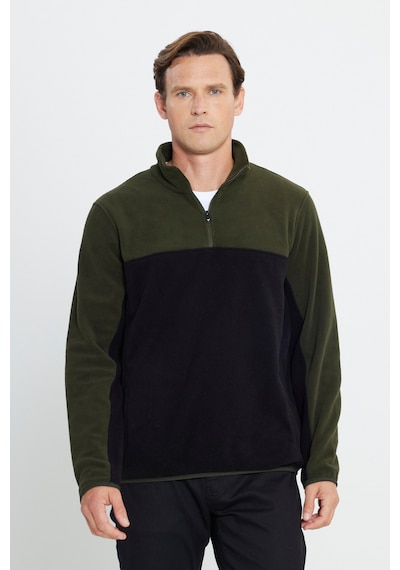 AC&Co / Altınyıldız Classics Erkek HAKI-SIYAH Anti-Pilling Tüylenme Yapmayan Standart Fit Bato Yaka İçi Polarlı Polar Sweatshirt 4A5221100015HSYXL AC&Co / Altınyıldız Classics Erkek HAKI-SIYAH Anti-Pilling Tüylenme Yapmayan Standart Fit Bato Yaka İçi Polarlı Polar Sweatshirt 4A5221100015HSYXL