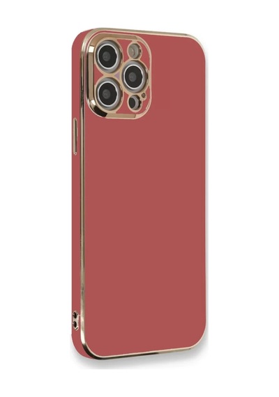 Newface Apple İphone 12 Pro Kılıf Volet Silikon - Kırmızı