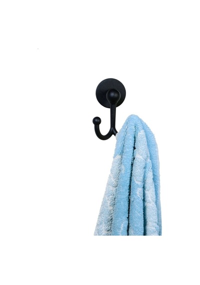 Banyo Aksesuar Seti Yuvarlak Havluluk Kapaklı Tuvalet Kağıtlığı 3 Lü Set SİYAH